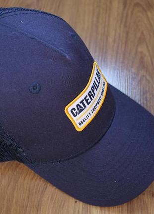 Кепка тракер унісекс бейсболка caterpillar cat синя one size