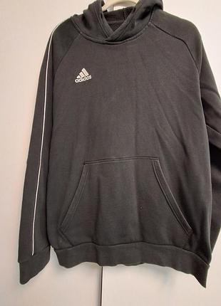 Чоловіче худі adidas core 18 hoody чорного кольору