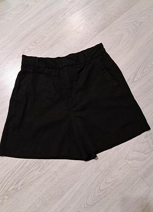 Шорты zara черного цвета размер s