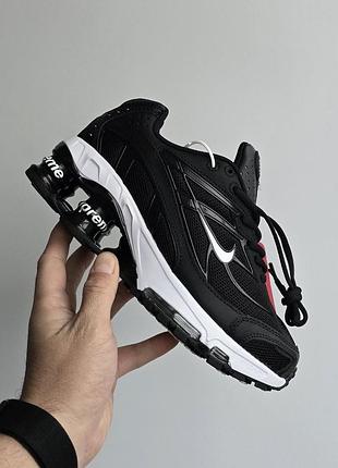 Кросівки nike shox ride 2 sp × supreme black white | 36–45