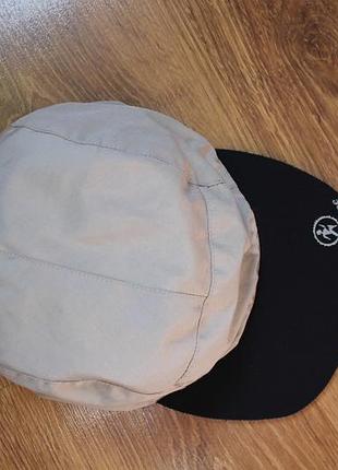 Унисекс двусторонняя кепка chaskee reversible cap barely there в бежево-черном исполнении с мягким козырьком и резинкой