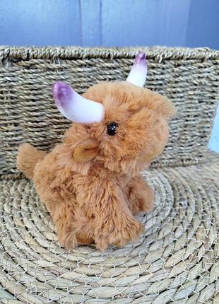 Шотландська високогірна корівка living nature smols highland cow близько 13-15 см.