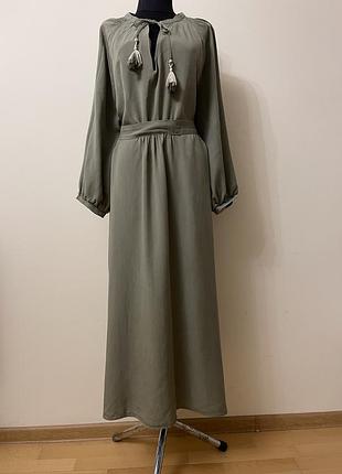 Жіноча сукня zara l/xl. фісташкового кольору