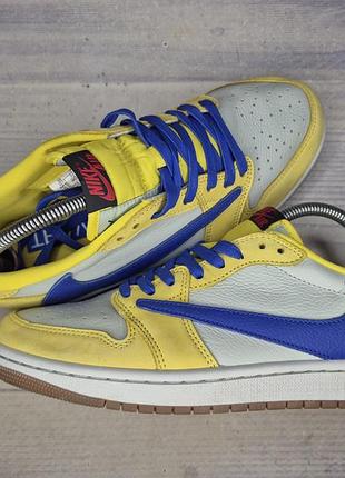 Кроссовки travis scott x air jordan 1 low og 'canary