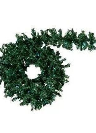 Livarno home led еловая гирлянда 15 м, 80 led, холодный белый свет, 8 режимов, таймер 6 ч, ip44