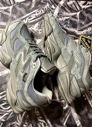 Спортивні кросівки чоловічі сірий/gray ,нат .нубук/замша ,гортекс new balance gore-tex usa made in vietnam cordura 45р/29см нові