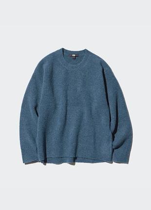 Светр джемпер uniqlo soufflé yarn crew neck jumper