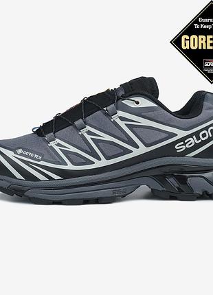 Salomon xt-6 grey soft ground black gore-tex 3