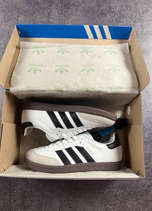 Кросівки adidas samba black white 10