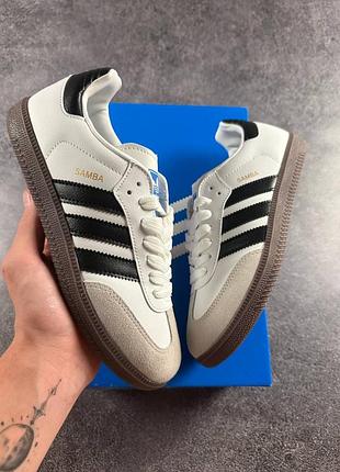 Кросівки adidas samba black white 2