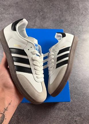Кросівки adidas samba black white 3