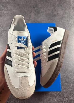 Кросівки adidas samba black white 4