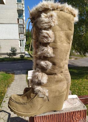 Утеплені  високі чоботи