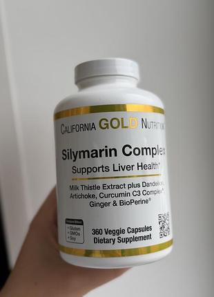 Silymarin complex, california gold nutrition 360 капсул