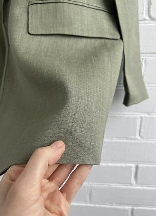 Лляний піджак zara, жакет 10