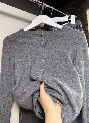 Кардиган із вовни і ангори benetton