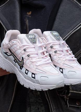 Nike p-6000 white rose