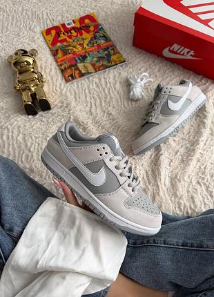 Кросівки nike sb dunk summit white sweet wolf grey