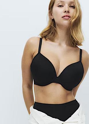 Базовый хлопковый бюстгальтер marks &amp; spencer (m&amp;s) - размер 75e (34dd) - новое / идеальное состояние