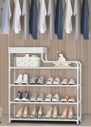 Стелаж для взуття shoe rack white