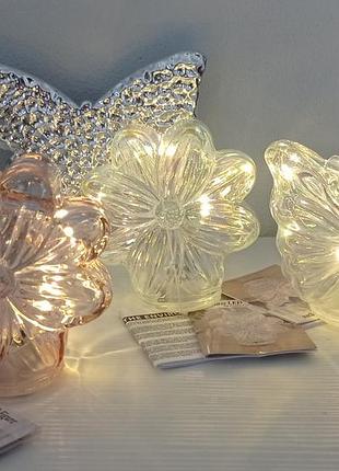 Світильник-нічник glass led figure квітка