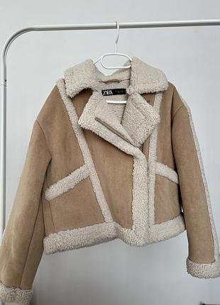 Дублянка жіноча zara бежева