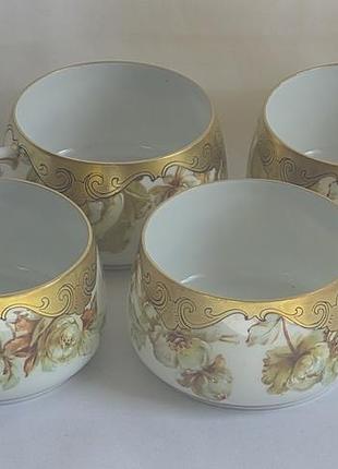 Антикварні бульйонні чашки hermann ohme old ivory силезія 1900-1920 рр.