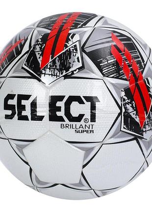 Футбольний м'яч select 4946-1 №5 чорний-червоний