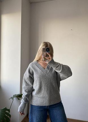 Светр з в-вирізом zara 7