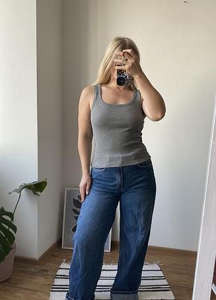 Базова майка в рубчик h&m 5