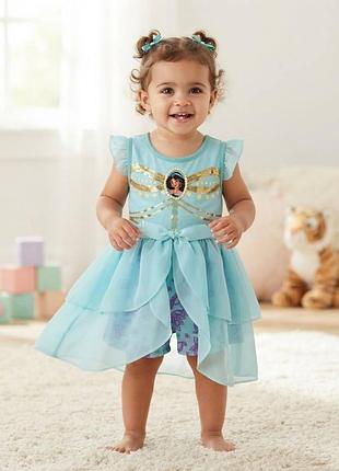 Карнавальна сукня для дівчинки disney princess jasmine бірюзова 2t / np2
