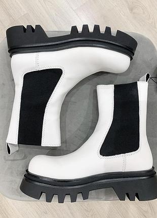 Белоснежные челси zara