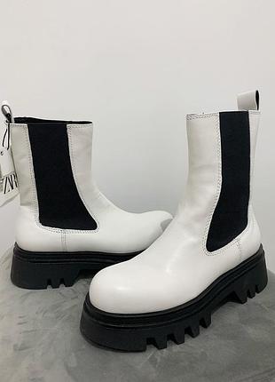 Белоснежные челси zara 5
