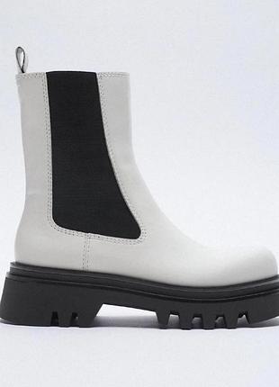 Белоснежные челси zara 6