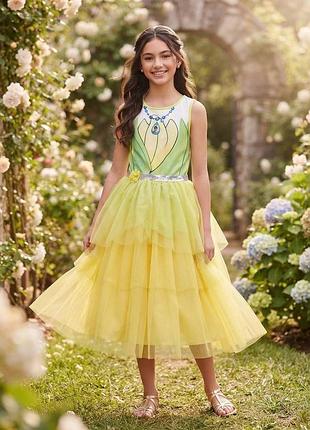 Карнавальна сукня для дівчинки disney princess tiana жовта, розмір xl (14/16)