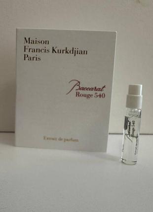 ❤️maison francis kurkdjian baccarat rouge 540 extrait de parfum, пробник, оригинал