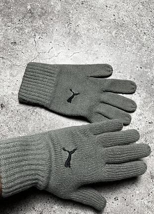 Шерстяні рукавички перчатки puma