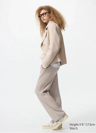 Жіночі трикотажні штани uniqlo washable knit cable trousers