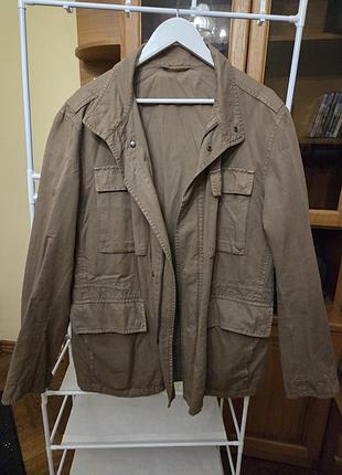 Чоловіча куртка hugo boss field jacket, коричнева