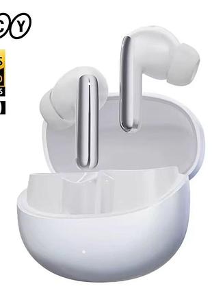 Беспроводные наушники qcy melobuds pro anc bluetooth 5.3 с ldac, hi-res \ white