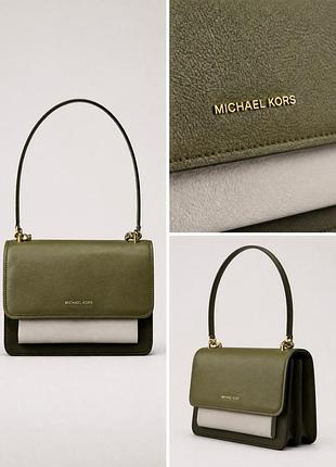 Michael kors bag claire pistachio mlt / майкл корс жіноча сумка оригінал