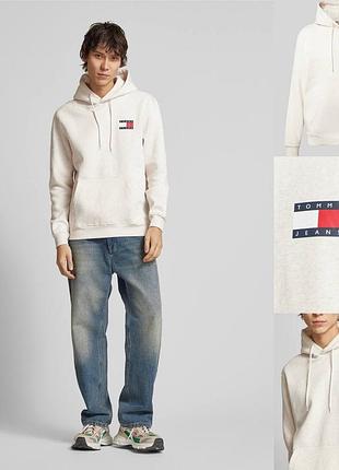 Чоловічий худі на флісі tommy jeans, оригінал🔥меланж