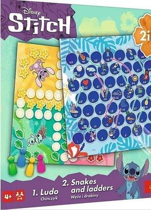 Настольная игра лудо 2 в 1. лило и стич (ludo 2 in 1: lilo & stitch)