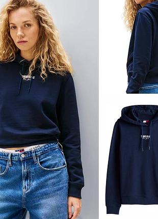 Жіночий худі  tommy jeans, оригінал🔥 синій сток