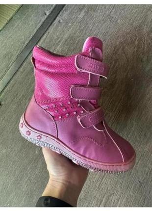 Зимние сапоги низ кожа