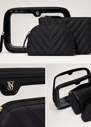 Victoria’s secret 3-piece makeup bag / victoria’s secret набор косметичек оригинал