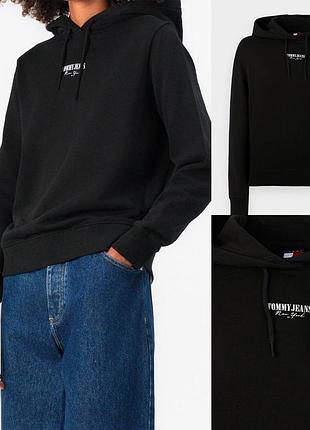 Жіночий худі  tommy jeans, оригінал🔥чорний сток