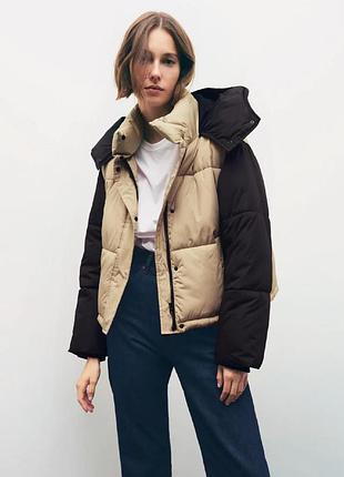 Комбінована куртка zara 2