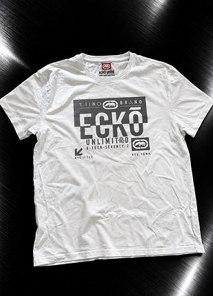 Чоловіча футболка ecko unltd біла розмір xl