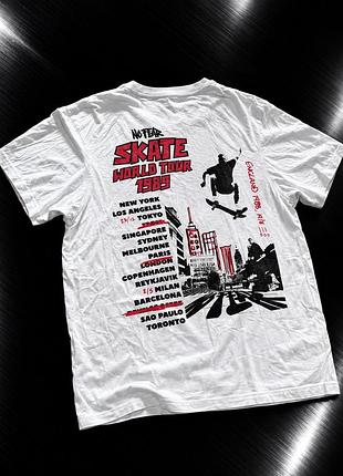 Футболка чоловіча no fear skate world tour 1989 біла xl